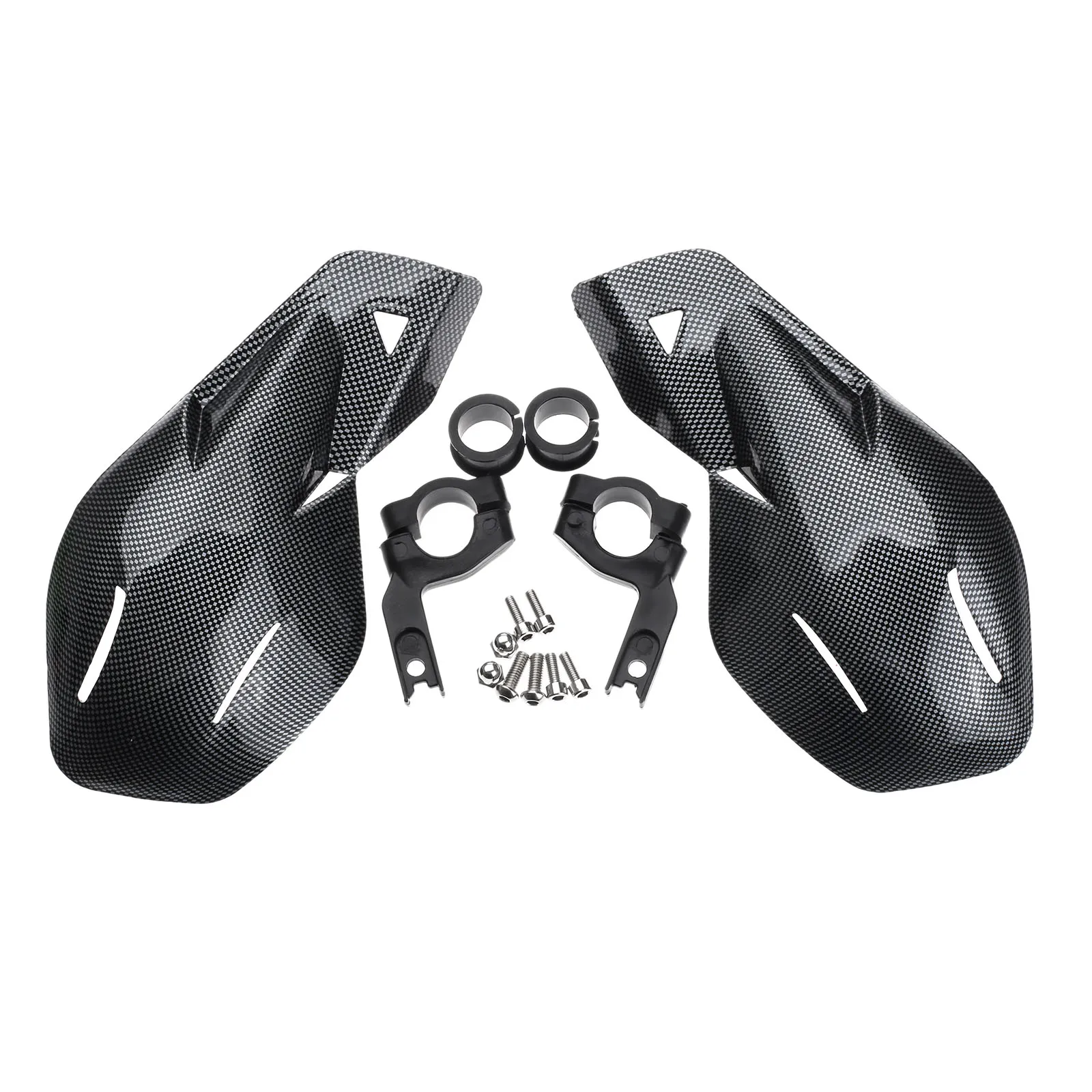 

2Pcs Plastic 7/8" 22mm Motorcycle Handguards Cover Handle Protector Shield Motorbike Scooter Windproof Handlebar Protection Gear