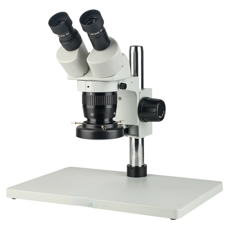 

The 20X-40X large platform binocular stereo microscope is suitable for mobile phone repair industrial testing