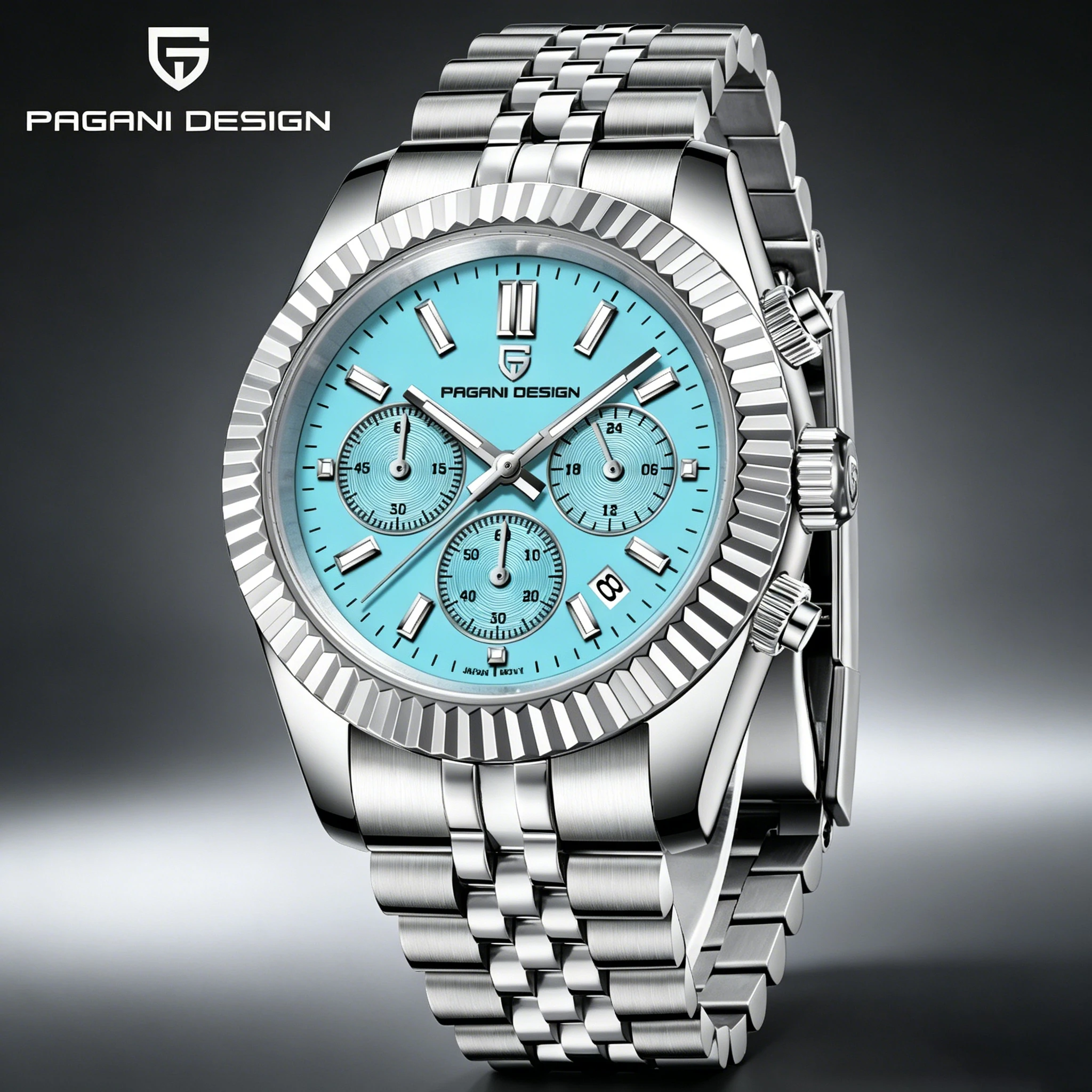 

PAGANI DESIGN Original 40mm Luxury Men's Quartz Watch Japan VD53 Movement Waterproof Stainless Steel Business Watch Reloj Hombre