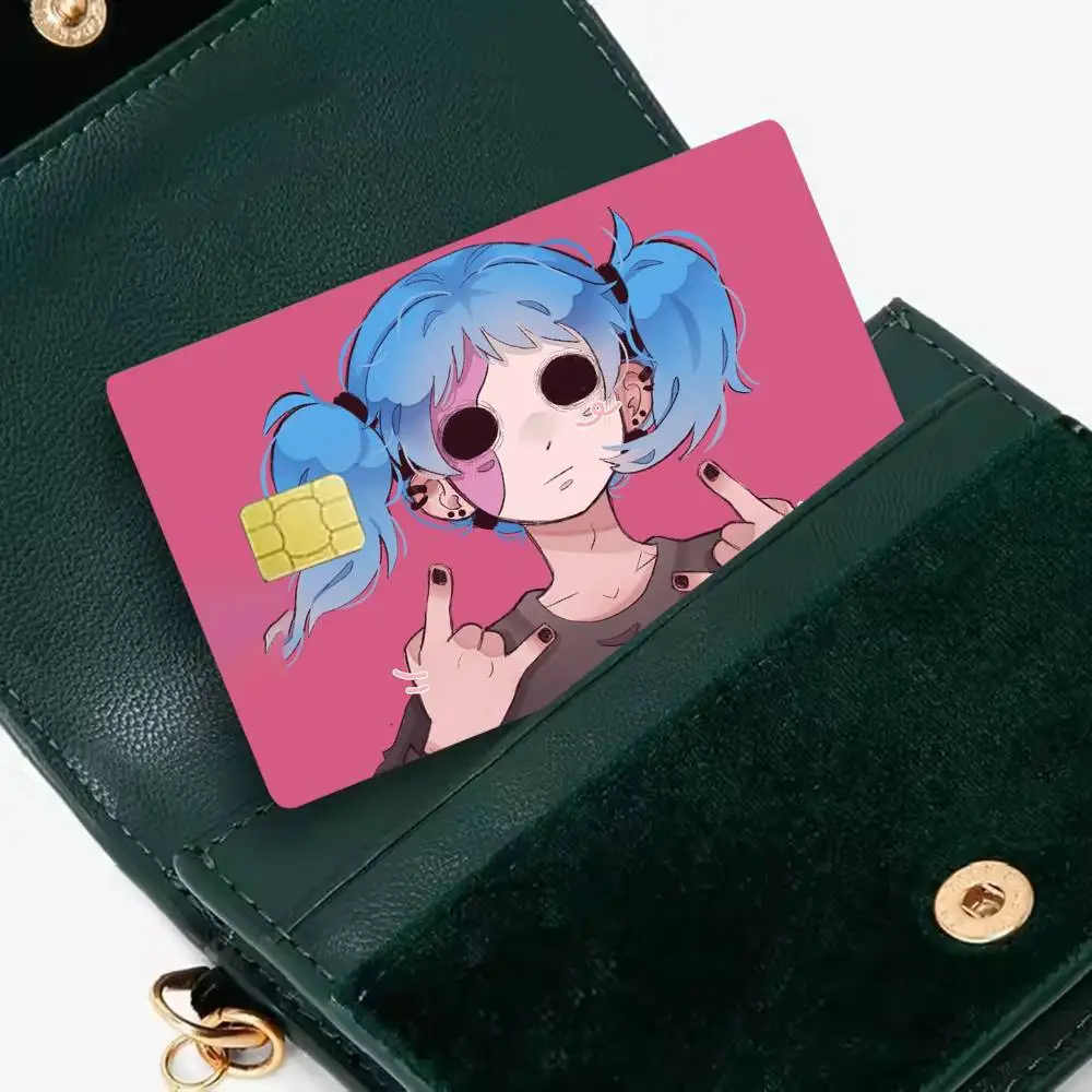 S-Sally Game F-Face 4pcs 1Set Laser Holographic Sticker Skin Cover for Credit Bank Debit Card