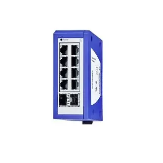 Hirschmann-Commutateur réseau GECKO 8TX/2wrechargeable Lite, gestion industrielle, EAlterNET Rail Ethernet/Fast-Ethernet, avec liaison montante Gigabit