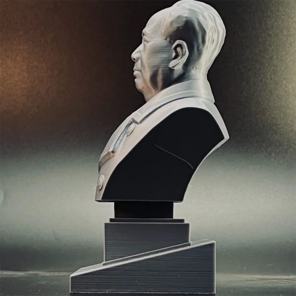 Mao Zedong Bust Figurine Model 3D Printed DIY PLA Plastic Sculpture Models Decoration Craft Gift For Men And Women view 2