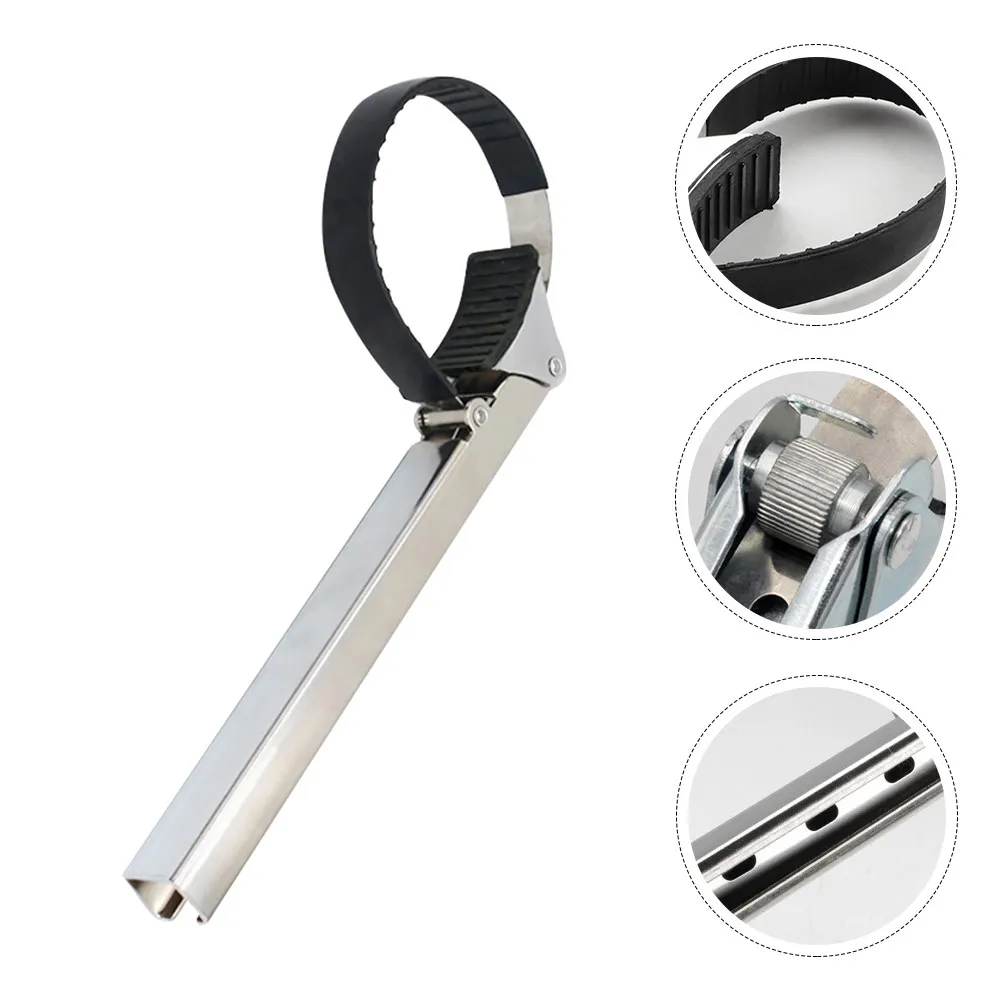 

Adjustable Oil Filter Wrench Belt Type Steel Construction Rust Resistant Compact Design for Car Truck Bus Ship Repair