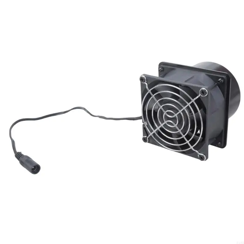 F19B Multipurpose 80mm DC12V Ventilation Exhaust Fan For Smokes and Dust Control