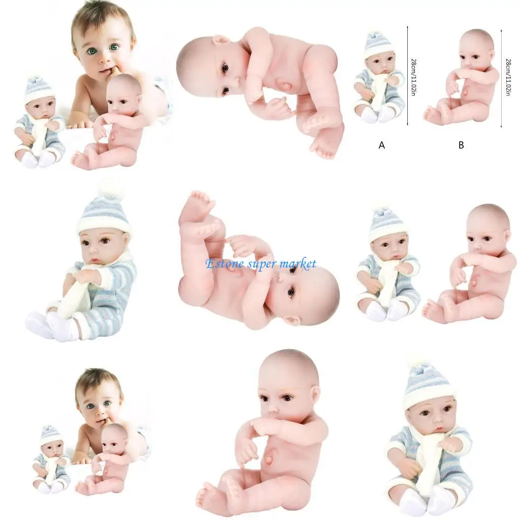 

090B Реалистичная кукла с подвижными руками и ногами, силиконовое тело, кукла для девочек, рождественский подарок