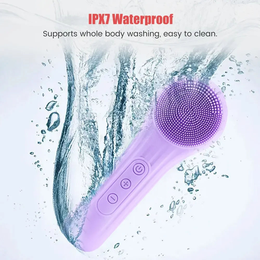 Electric  Face Cleaner  Sonic Facial Cleansing Brush Waterproof Deep Cleaning Exfoliating Vibrating Face Cleansing Brush