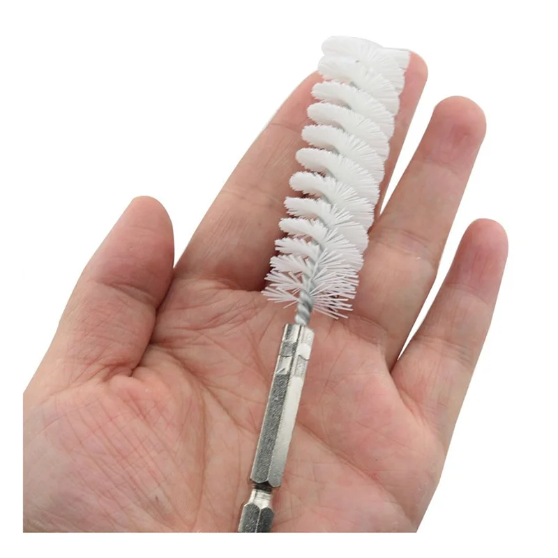 -A99Z مجموعة فرشاة الأنابيب 8-19 مم فرشاة تنظيف آلات الأنبوب نايلون 1/4 بوصة فرشاة سلك تنظيف الحفر #2