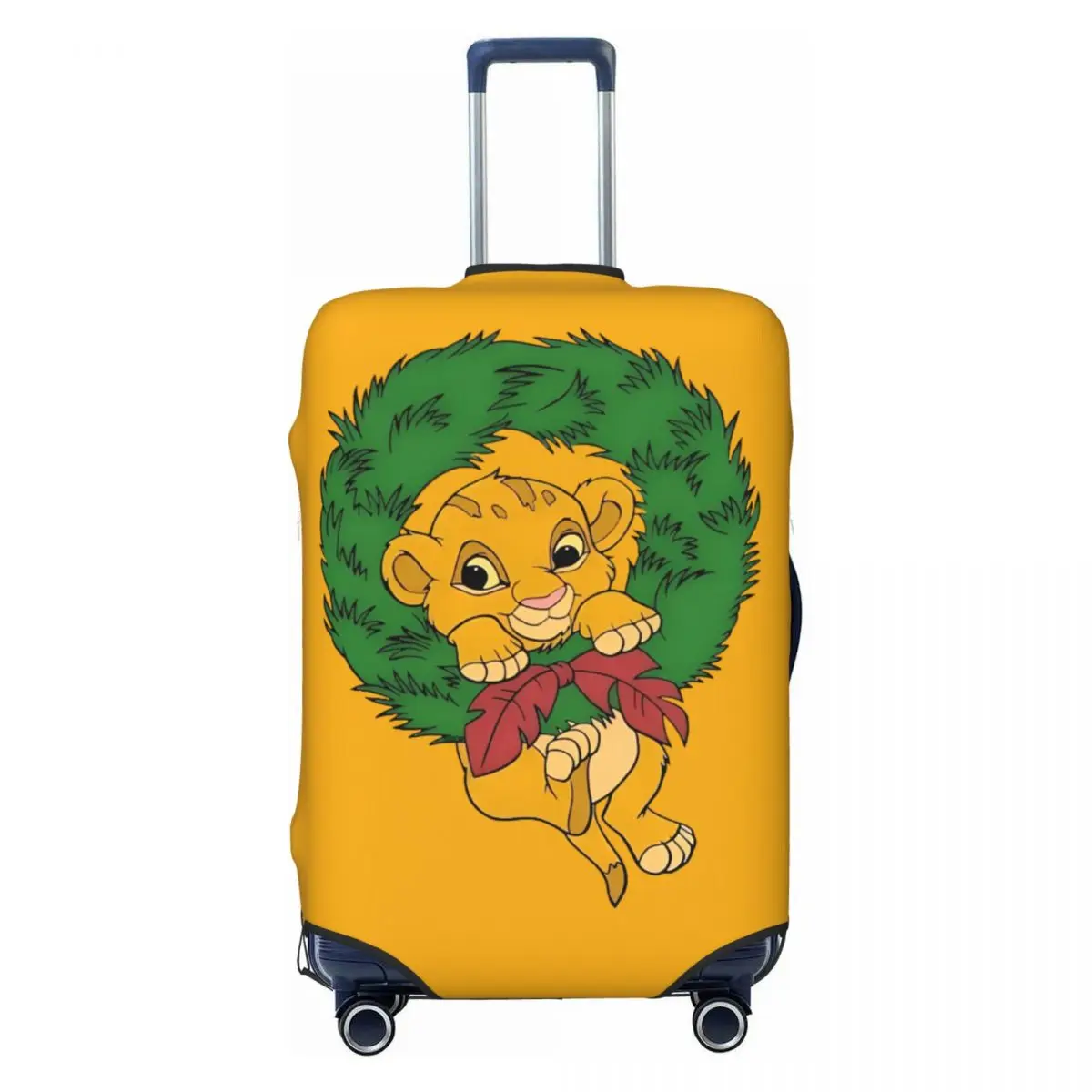 

Custom The Lion K-Kings Travel Luggage Cover Elastic Funny Anime Suitcase Cover Protector Fit 18-32 Inch