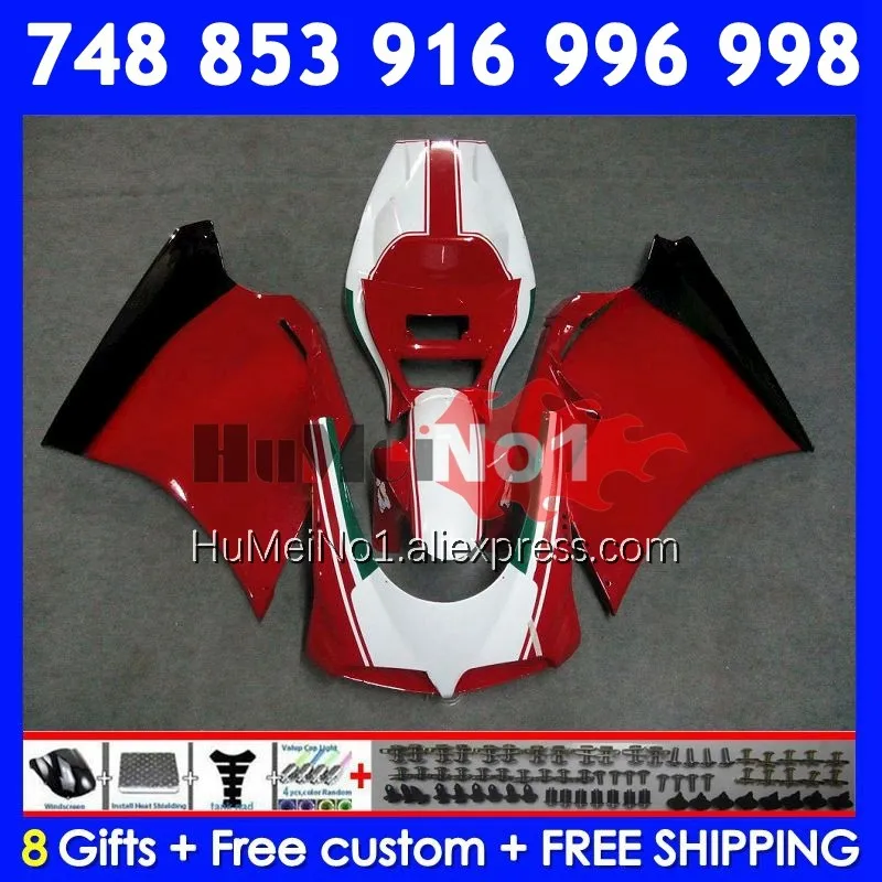 Injection Kit For DUCATI 748 853 916 996 998 S R 1994 1995 1996 1997 330No.40 748S 998R 996R 98 99 00 01 02 Fairing red glossy