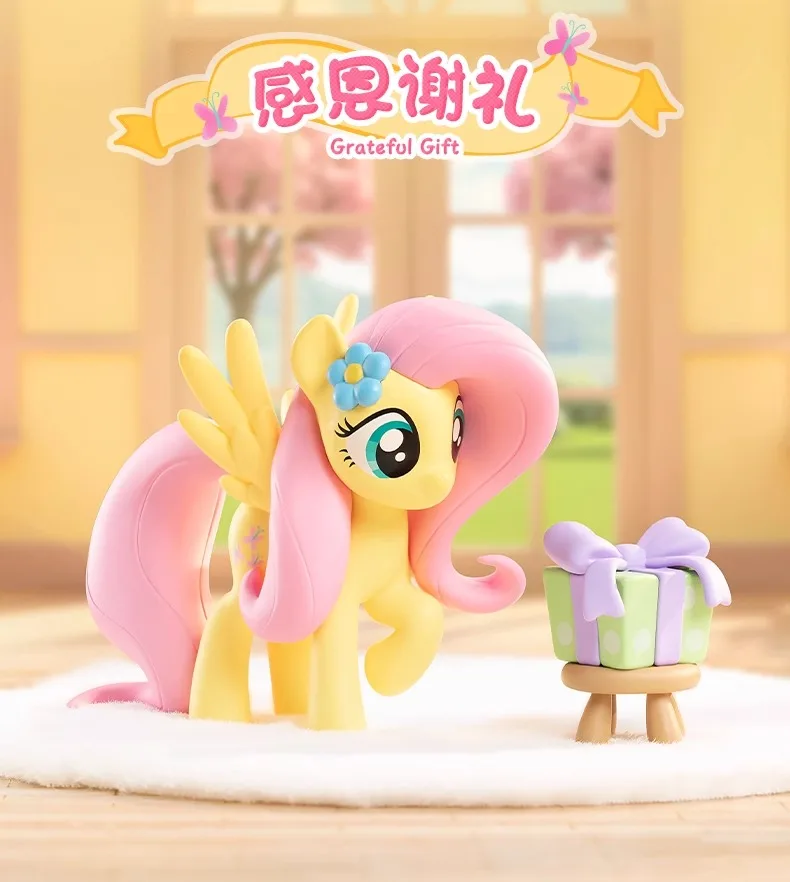 Original My Little Pony Fluttershy Sweet Diary Series Blind Box Ornament Action Figure Cartoon Decor CollectibleToy Holiday Gift image 3