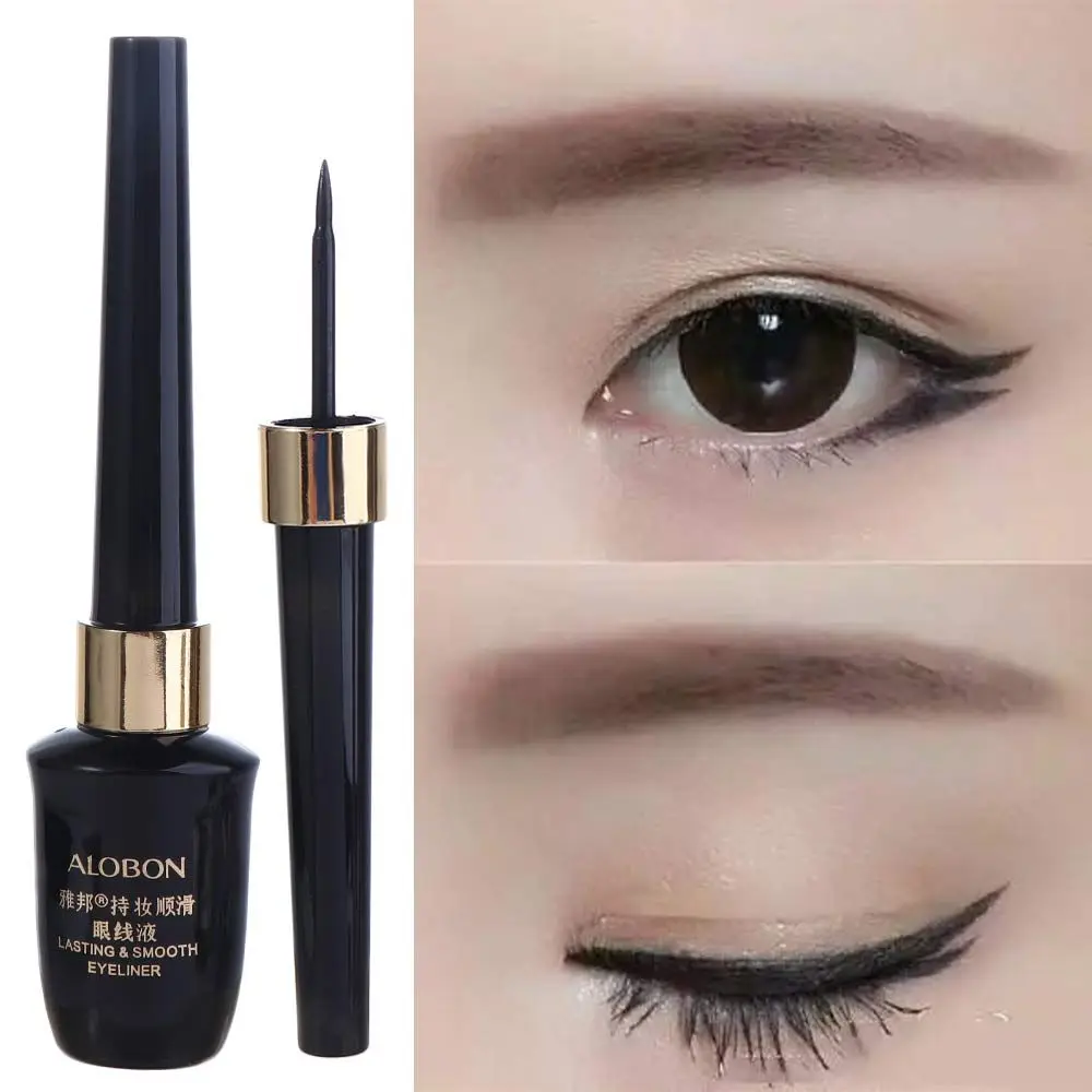 Strumento per il trucco degli occhi ultrafine da 8 ml Cosmetici senza sbavature Penna per eyeliner ad asciugatura rapida Eyeliner gel Penna per eyeliner Eyeliner liquido nero