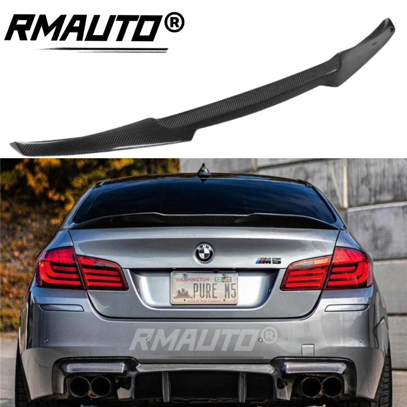 

Модель F10 из углеродного волокна M4 для BMW F10 F11 F18 5 Series M5 2011-2017, задний спойлер, губа, автомобильный Стайлинг