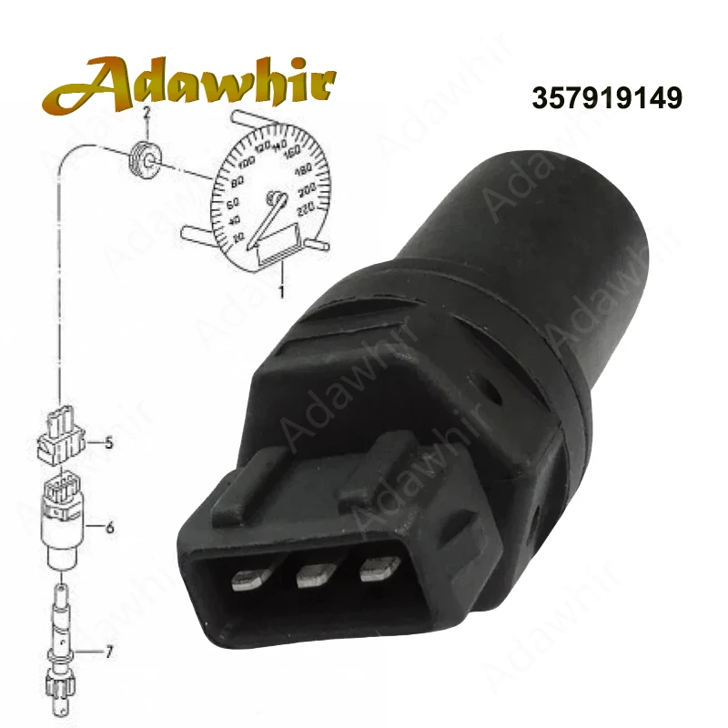 357919149 Odometer Speed Sensor Car 95VW-9E731-BA SC352 For Volkswagen Passat Vento Sharan Polo New Beetle Lupo Golf Caddy Bora