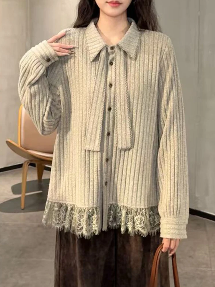 

Fashionable Casual Collared Shirt And Vest Set Women's Winter 2025 New Style Two-Piece Ensemble Versatile Retro Design