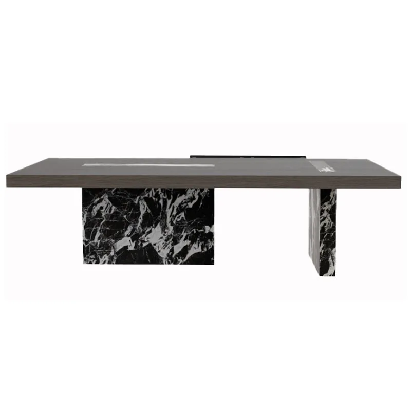 

New Chinese tea table and chair combination, light luxury Italian rock slab coffee table