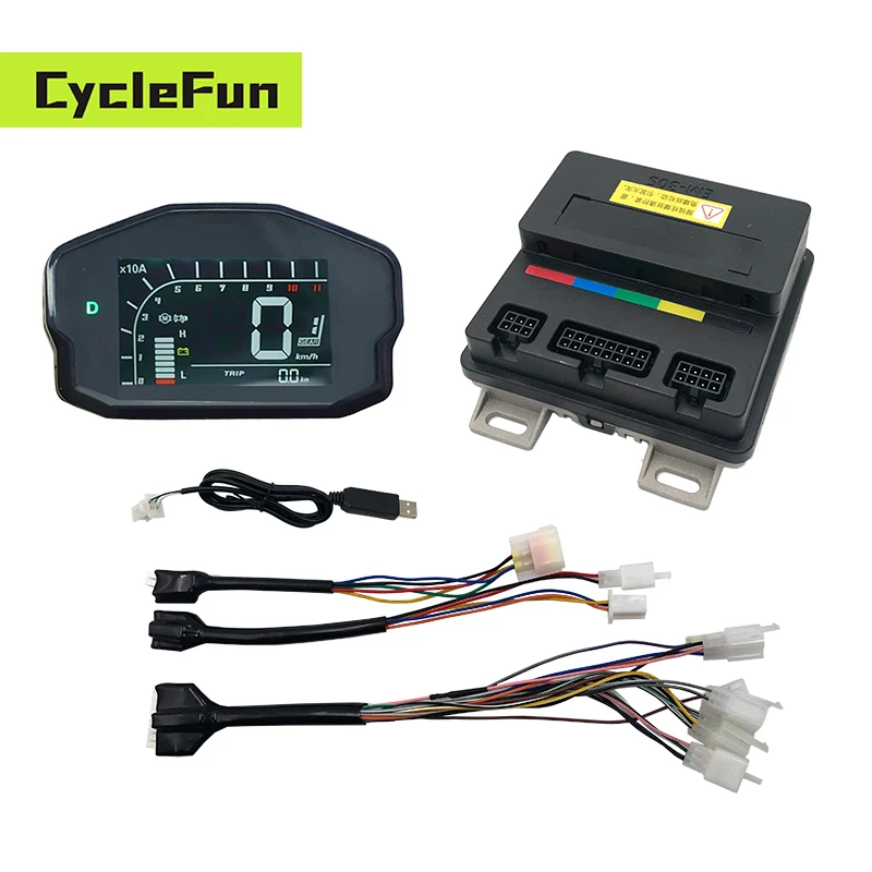 

Контроллер VOTOL EM30S 500W-1500W EM30 48V 60V 72V с синусоидальной волной и дисплеем DKD YXT для среднеприводных или редукторных двигателей.