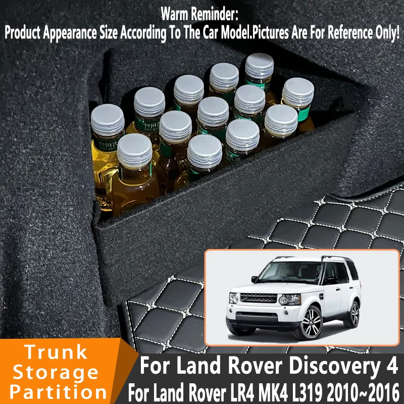 

Auto Accessories For Land Rover Discovery 4 2010~2016 L319 Car Organizer Trunk Side Partition Trunk Interior Storage Box Parts