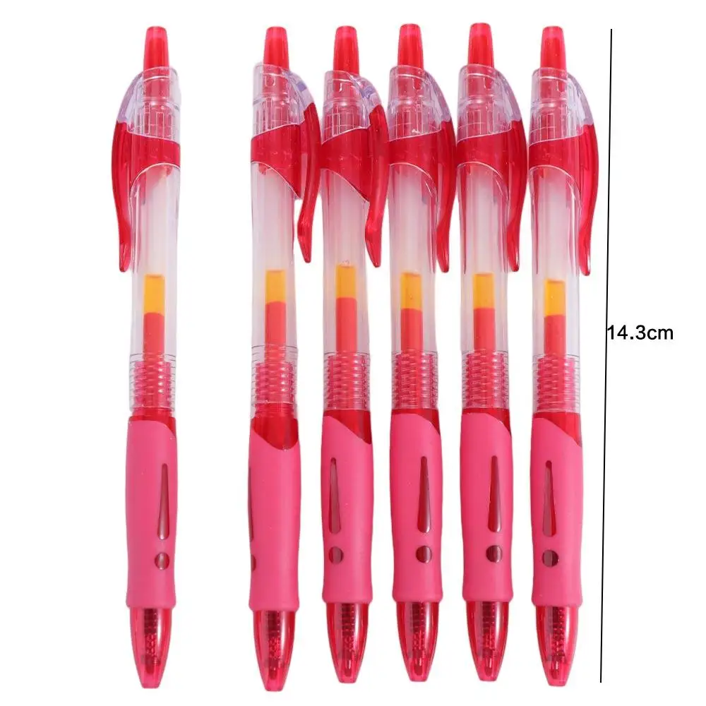 Multifunction Black/Red/Blue Retractable Pens Examination Signature Ink Ballpoint Pen Large Capacity Writing Gel Pens Stationery