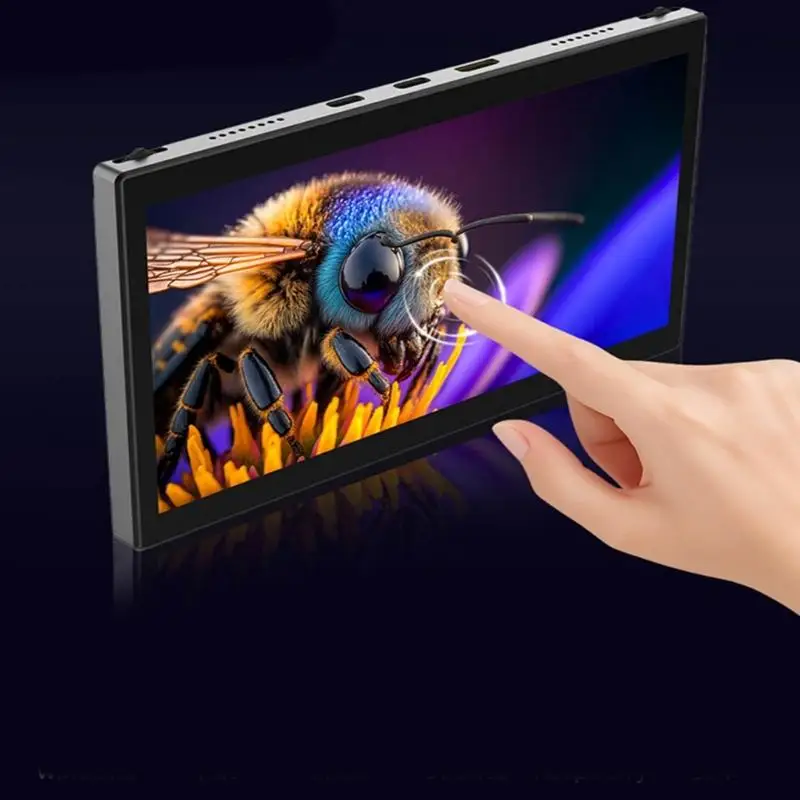 652F Portable 7inch Secondary Screen for Laptop Multiple Tasking 1280x800 Resolution