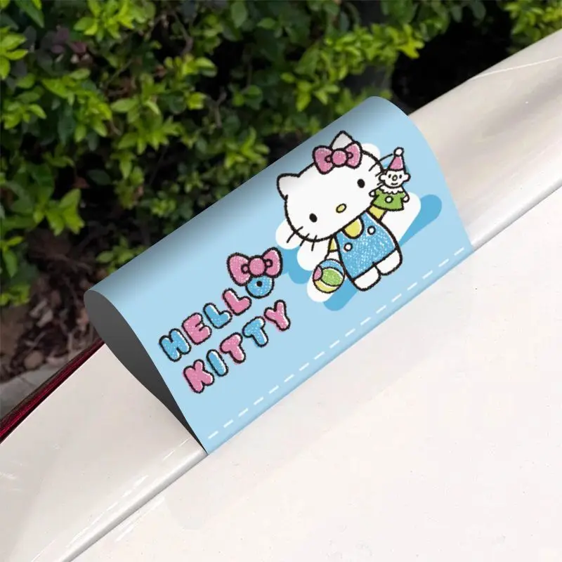 Hello Kitty Car Washing Label Logo Sticker Creative Waterproof Sunscreen Window Rear Door Decoration Toy Sticker Decals