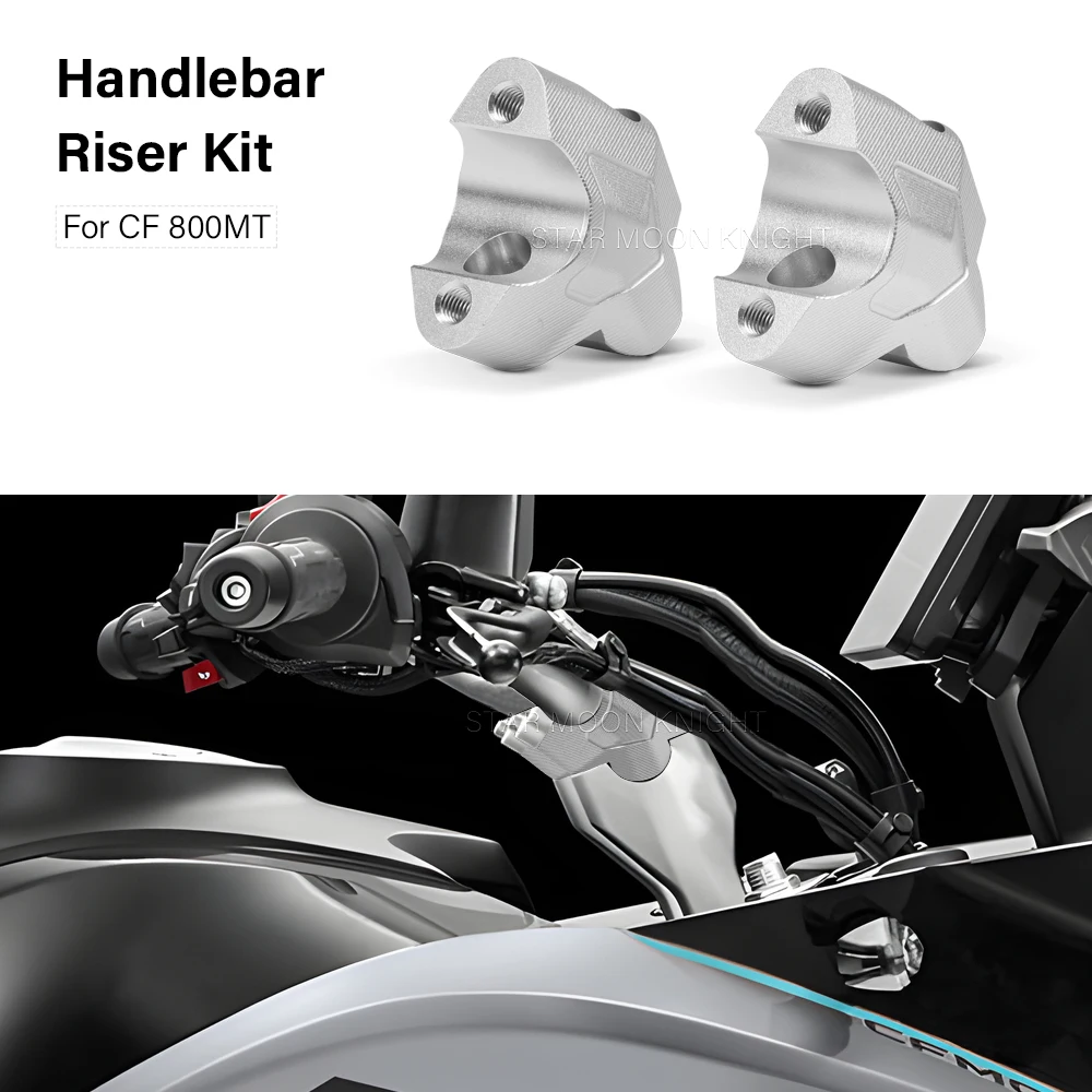 Handlebar Risers Clamp Adapter For CF MOTO 800 MT CFMOTO 800MT Brake Hose Adapter Lift Height Booster Accessories