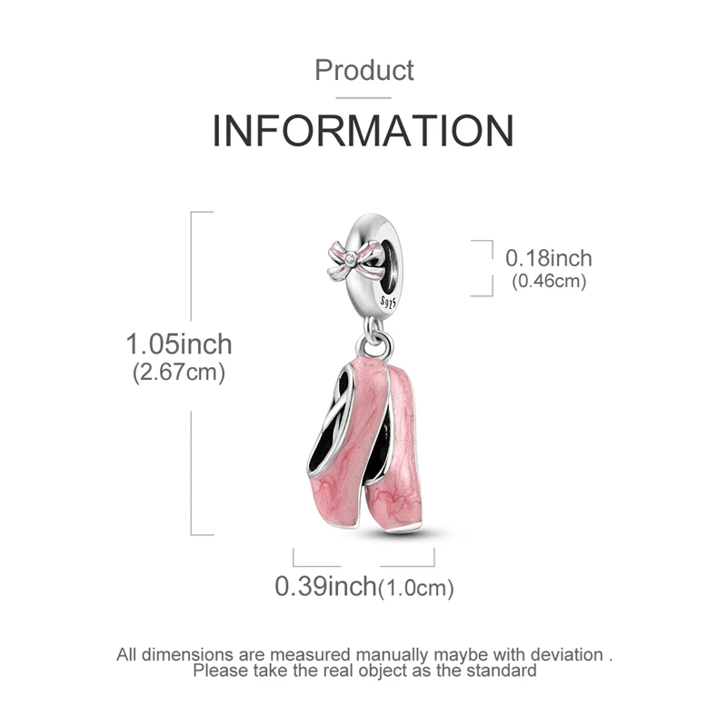 Charms-Anhänger Original 925 Sterling Silber Kürbiskutsche Prinzessin Ballettschuh Charm-Perle Passend für Armband Damen DIY Schmuck Geschenk – Detail 7