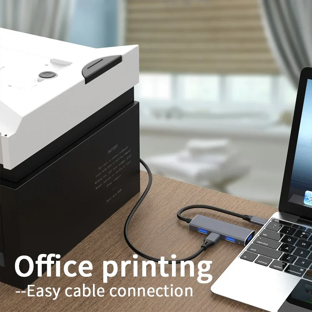 4 منافذ USB Hub type c الفاصل 5Gbps لملحقات جهاز الكمبيوتر متعدد المنافذ HUB 4 USB 3.0 2.0 منافذ عالية السرعة