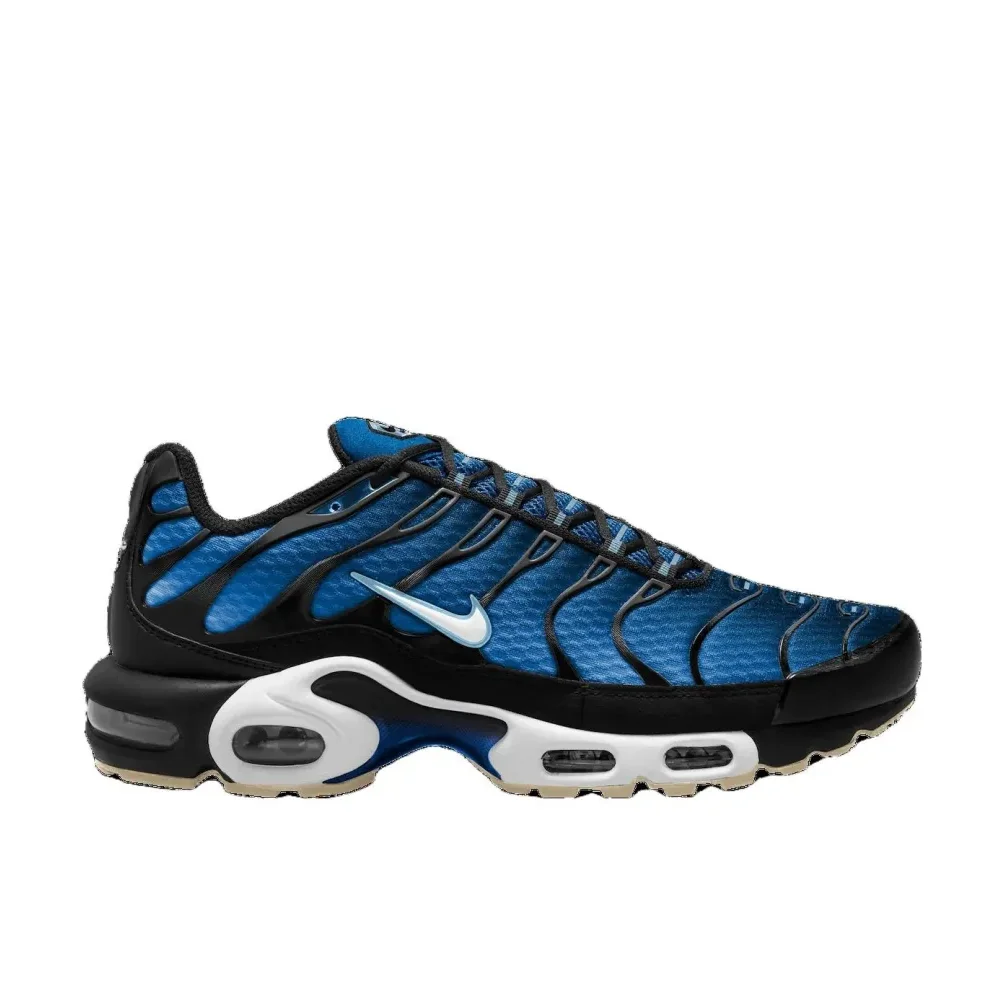 Nike Original Air Max Plus Low Men's Casual Running Shoes Comfortable Shock Absorption Anti slip Sneakers Black