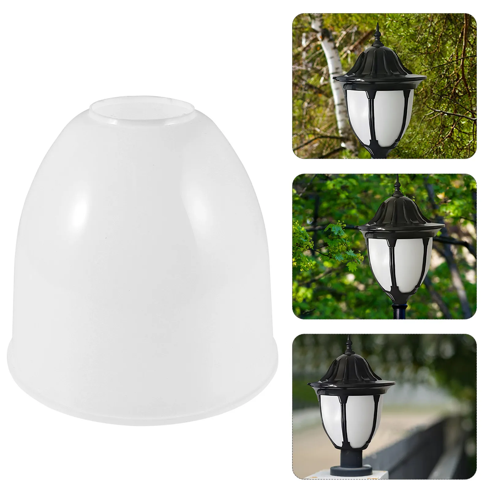 Acrylic Lamp Shade for Outdoor Post Lights Garden Courtyard Landscape Lighting Replacement Fixture Weatherproof Light