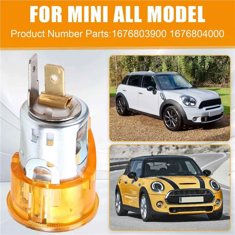 L10A 2X Car Cigarette Lighter Base Cigarette Lighter Socket Plug Elements Bezel 51167052720 For MINI Car Accessories