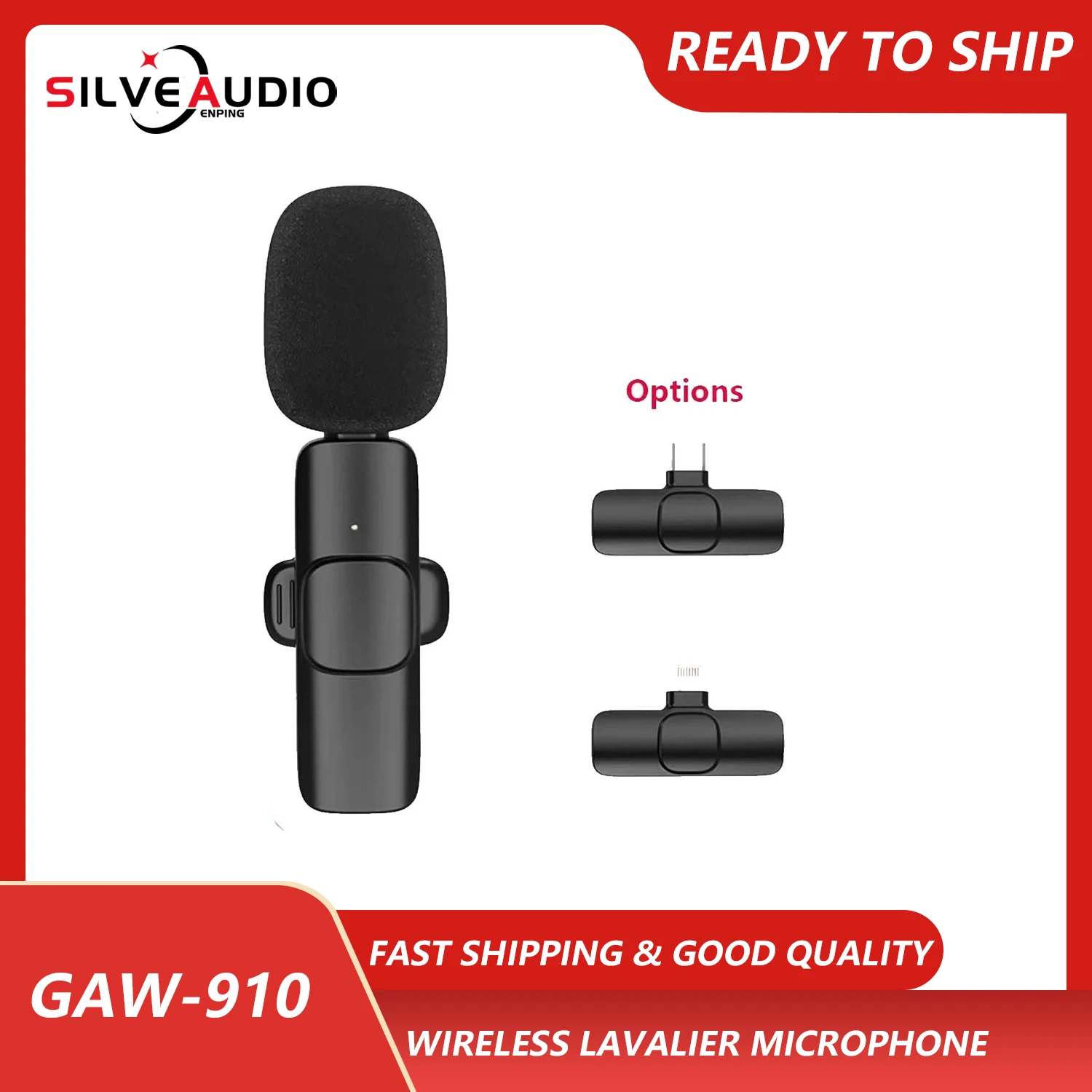 

GAW-910 2.4G new technology High-quality radio Wireless lavalier for Widely compatible Live broadcast