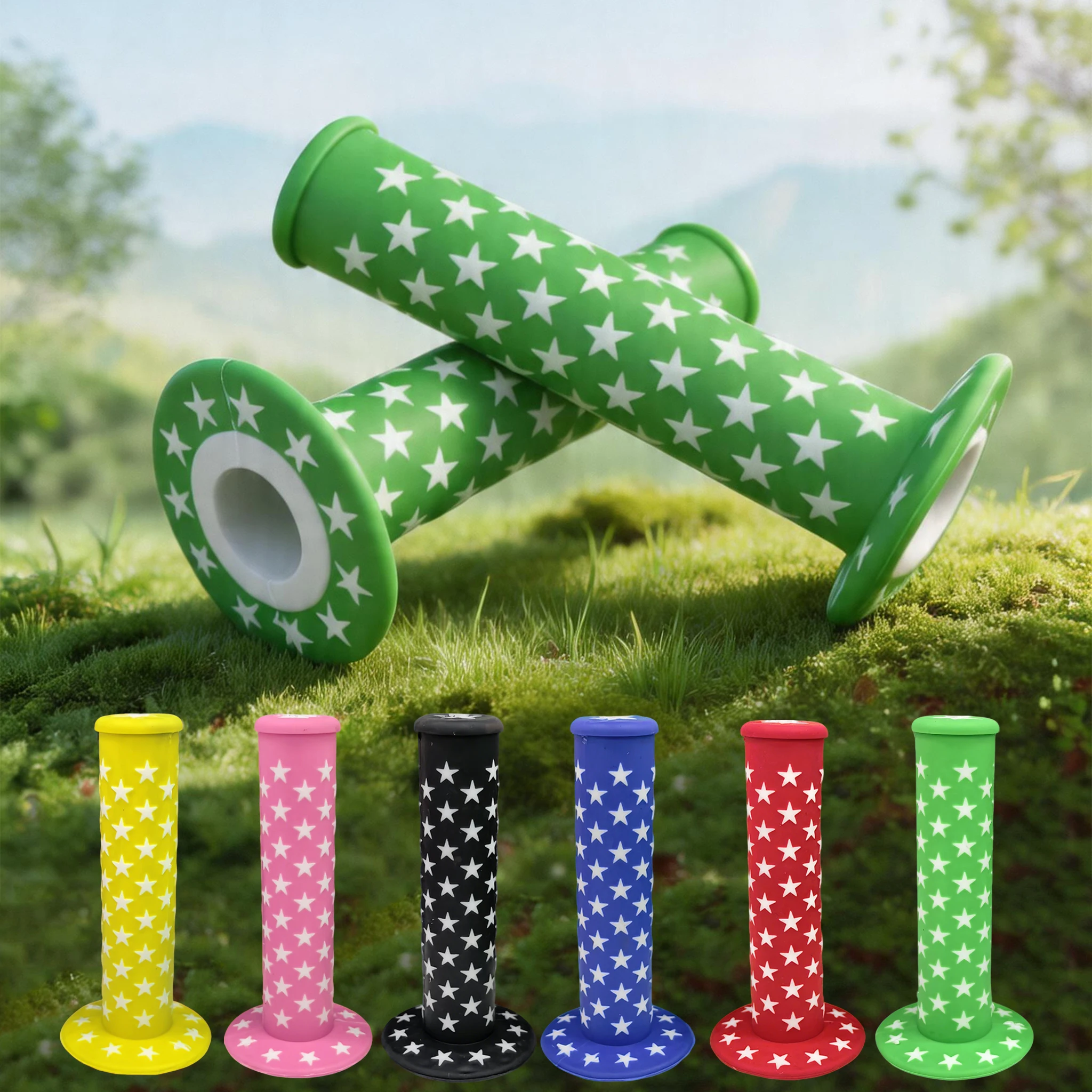1-2 Paar Gummi-Fahrradlenkergriffe 22 mm, rutschfest, für Kinder, Fahrradlenker, Kinder-Dreirad, Roller-Zubehör