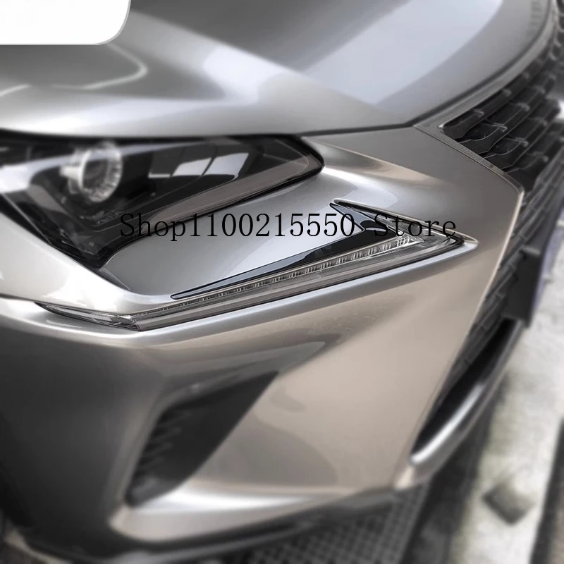For Lexus NX 200 200t 300h CT200H headlight eyebrow Stainless steel Front Fog Light Lamp Eyebrow Trim Car Accessories Decor