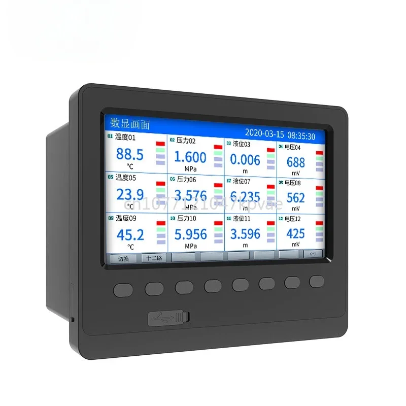 

Multi-channel Paperless Recorder, Two Channel Flow, Humidity, Temperature, Pressure, Electricity, and Current Data Recorder