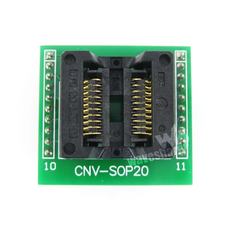 

Makerseek SOP20 TO DIP20 SKU 3050 Waveshare SOP20 TO DIP20, Programmer Adapter,
