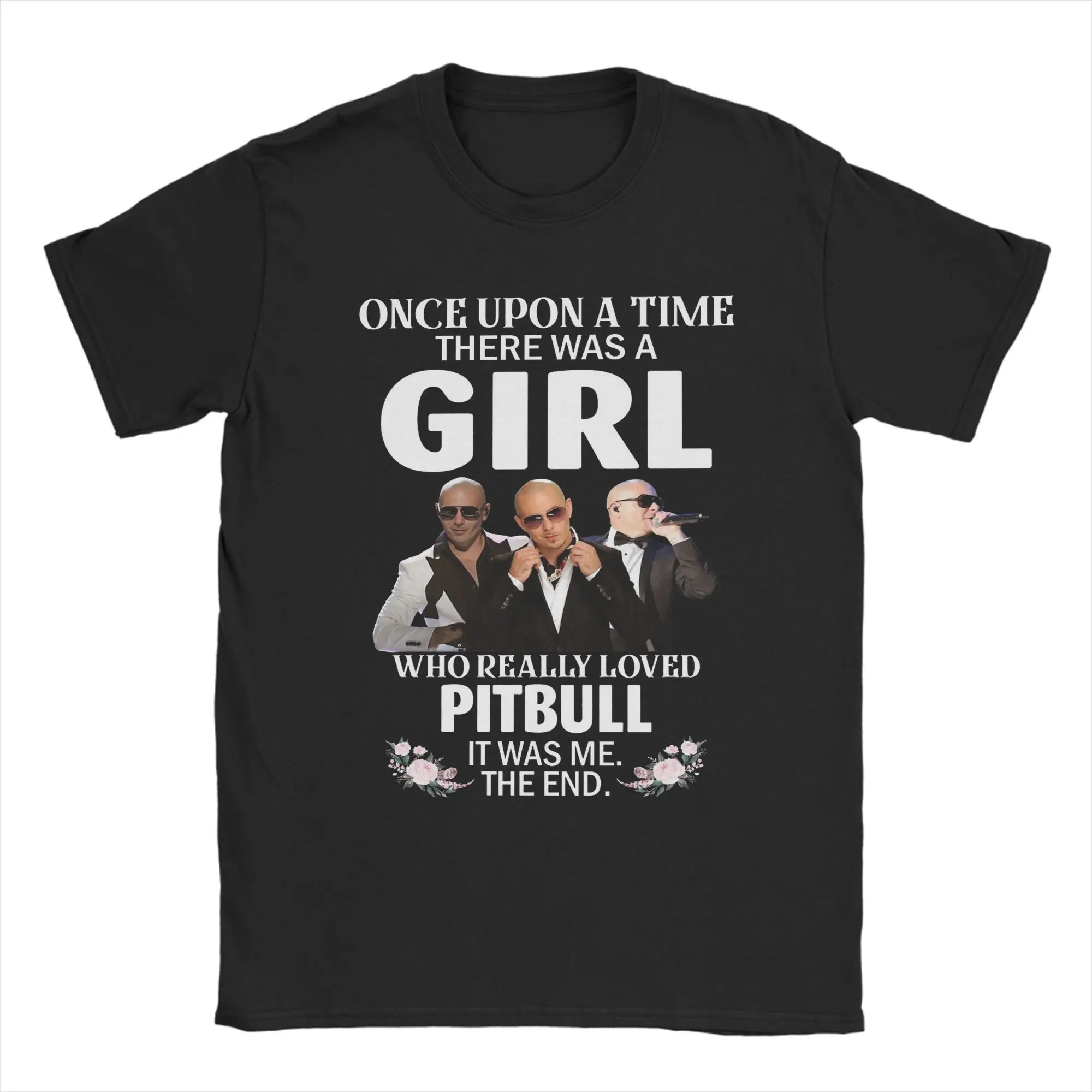 

Pitbull Bad Girls Go To Bad Retro Girls Men T Shirt Humor Tees Short Sleeve Round Collar T-Shirts Pure Cotton Big Size Clothing