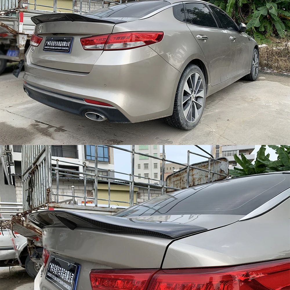 

For 2016 - 2018 Kia K5 Optima R Style ABS Plastic Sedan Spoiler wing rear tailgate car exterior components tail spoiler