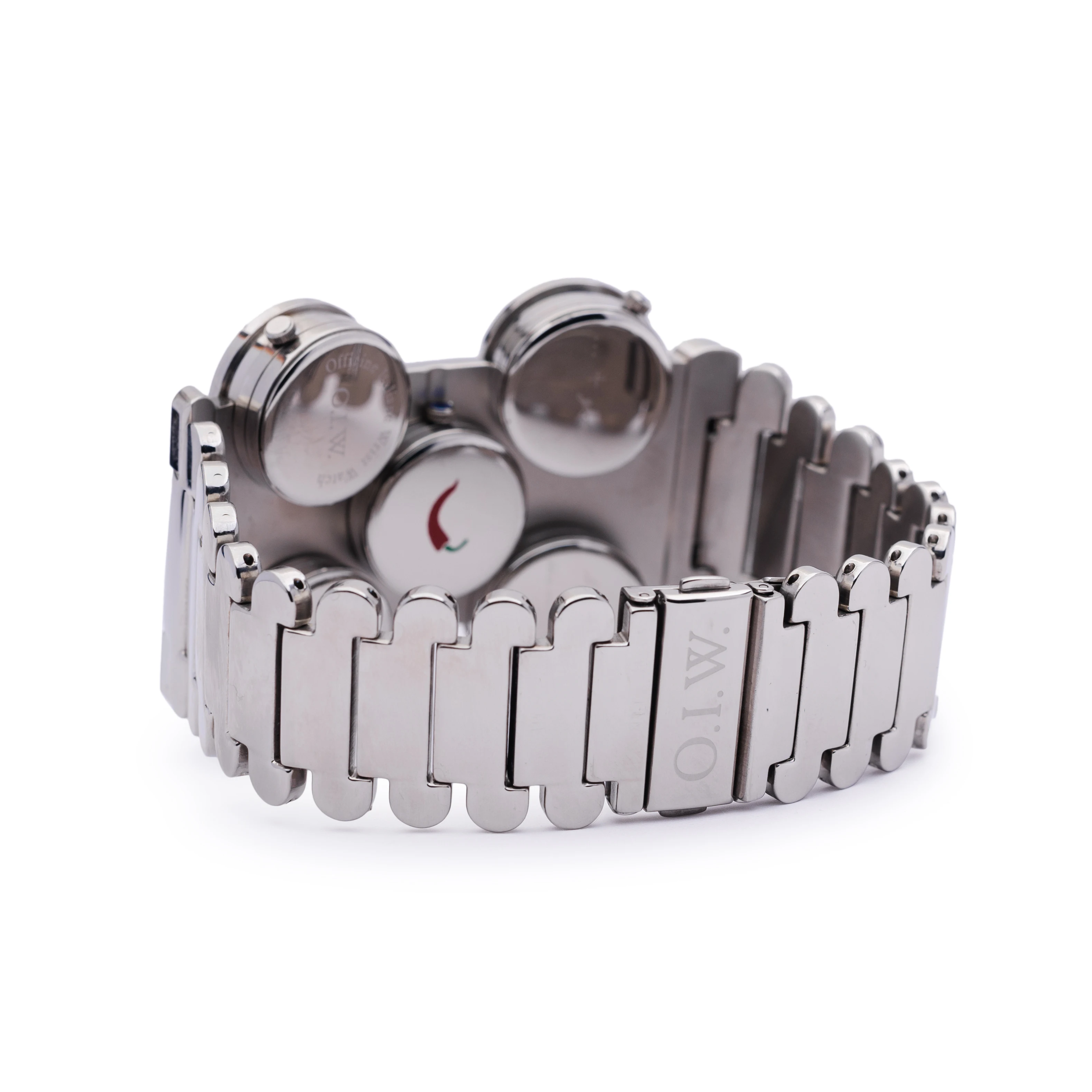 トップブランド高級メンズステンレススチール腕時計 5タイムゾーン 316Lクォーツ防水 ハイファッションスタイルガラス