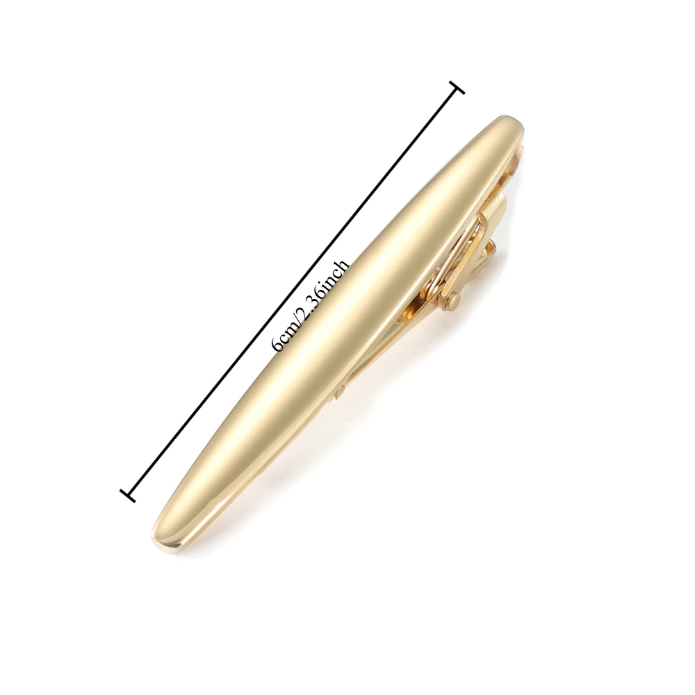 Minimally Streamlined Metal Tie Clip Men's Business Formal Tie Fixing Clip Black Blue Gold Silver Multi-color Metal Tie Buckle