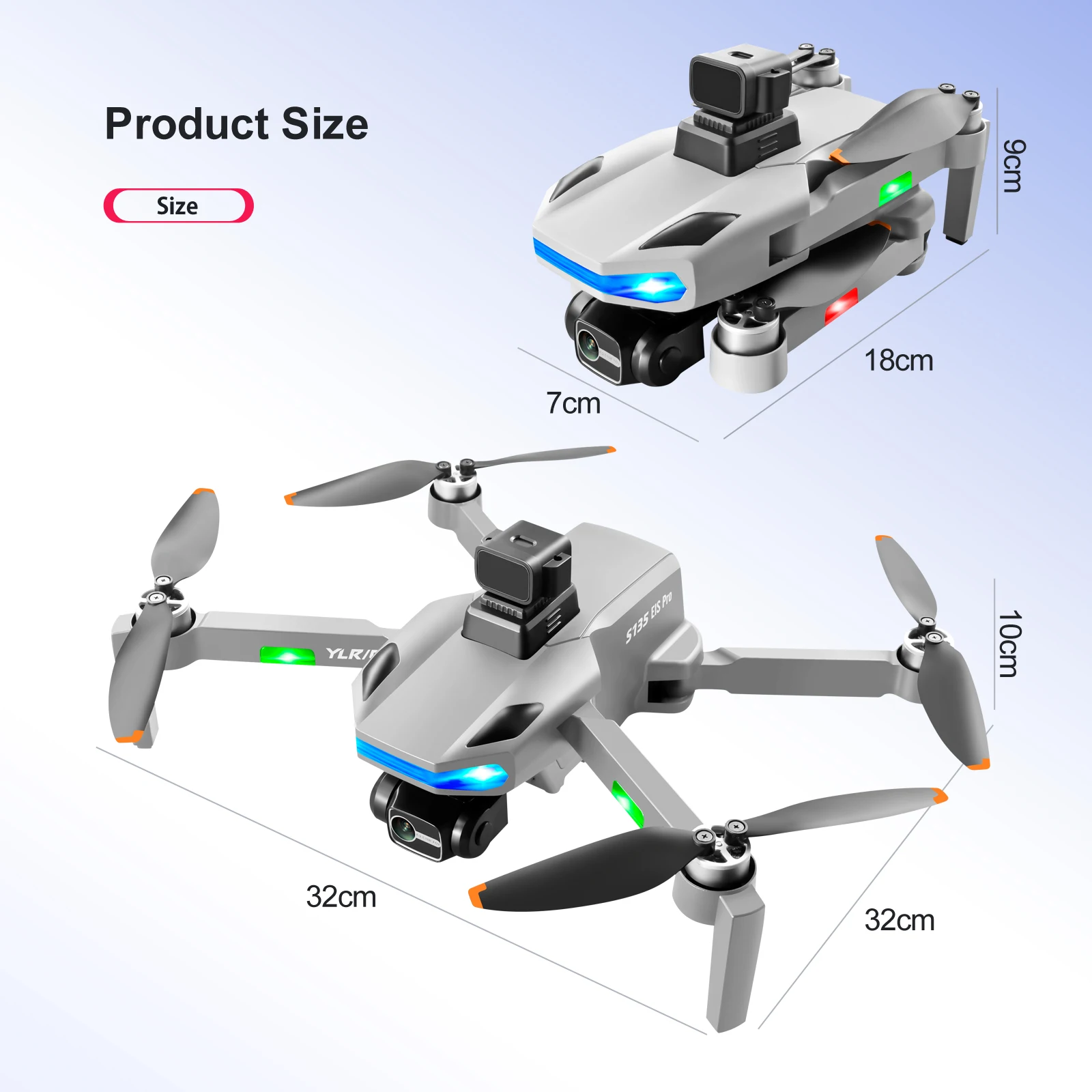 

5g brushless GPS folding UAV with obstacle avoidance dual WiFi professional aerial camera