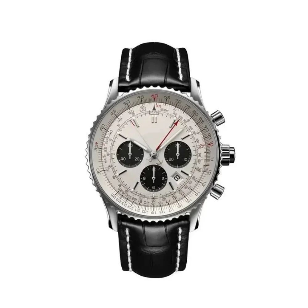 Picture 3: 2025vipCustomized Quartz Watch Stainless Steel Silver Rose Gold Black Brown Leather Sapphire for Men Chronograph Watches