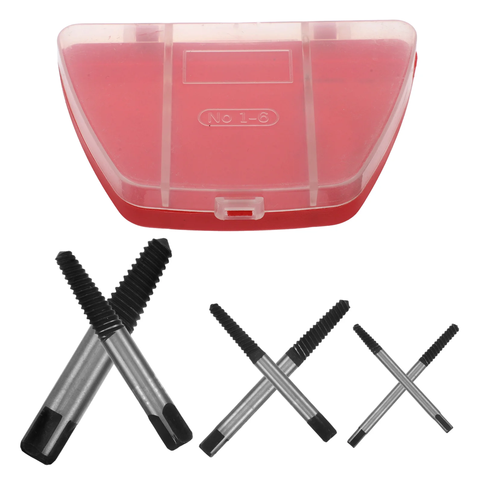 6pcs Extractor Set Heavy Duty Broken Bolt Remover Stripped Screw Removal Tool Mini Screw Cap Extractor For Multi Material