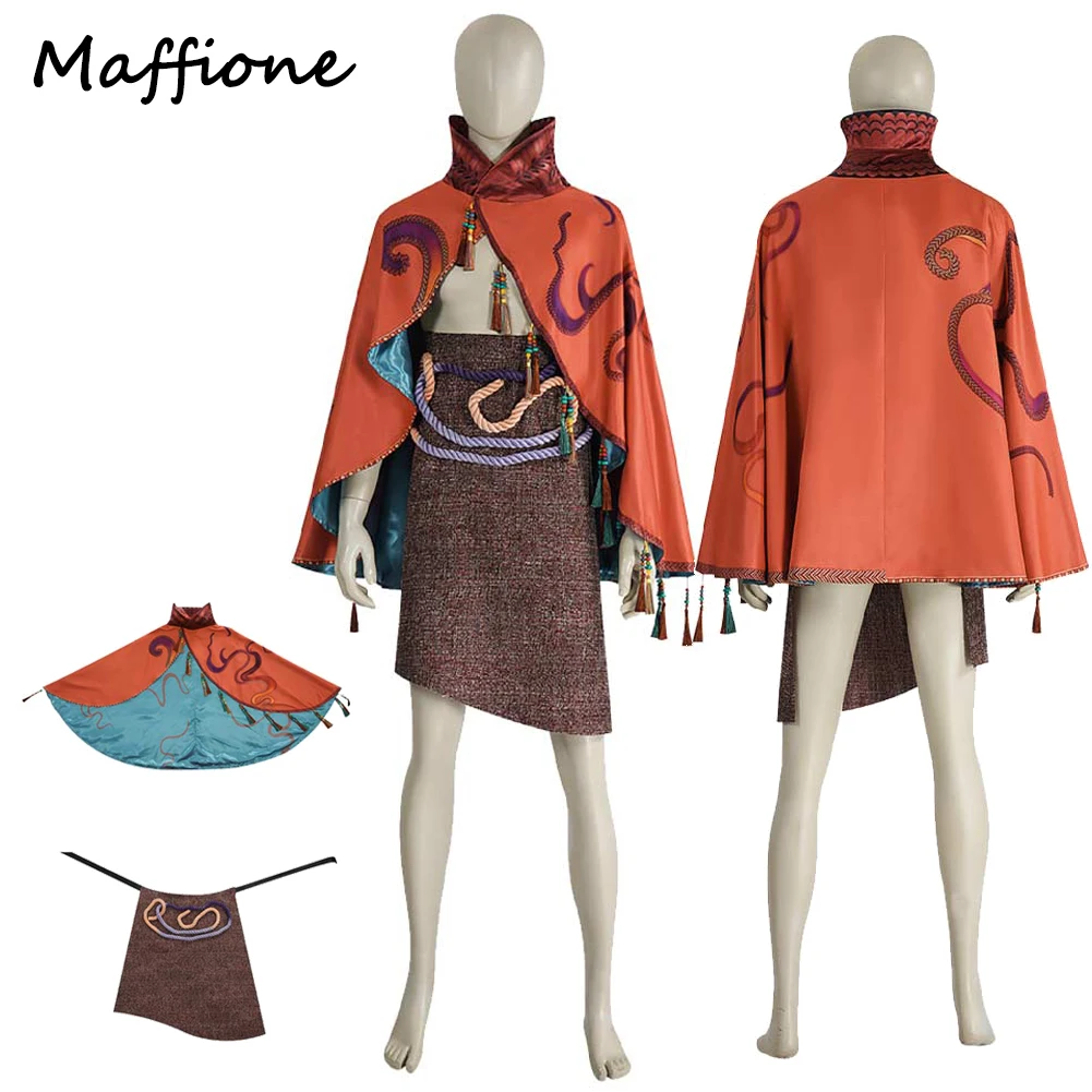 

Костюм для косплея из фильма «Аватар огня» 925, костюм «Песилак», плащ, фартук, платье, комплект, фантазийная одежда для взрослых, фантазийные костюмы на Хэллоуин