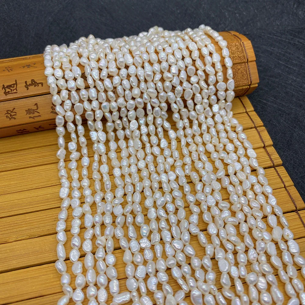 Natural Freshwater Pearls Irregular Loose Beads Double Sided Light Beads for Jewelry Making DIY Necklace Bracelets Accessories