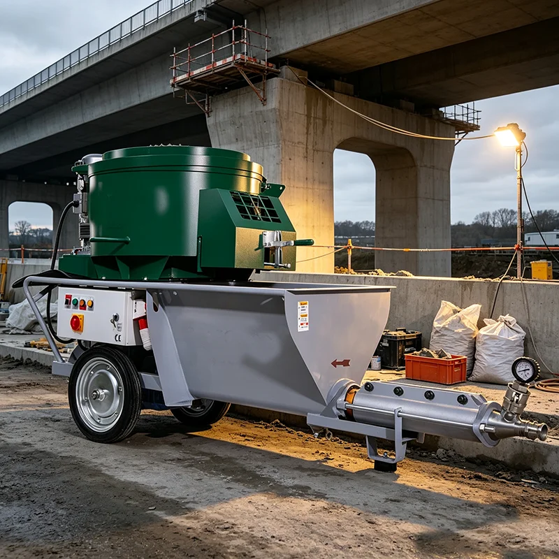 Mortar Pump Sprayer Vertical Long Distance Wall Render Cement Stucco Spraying Machine