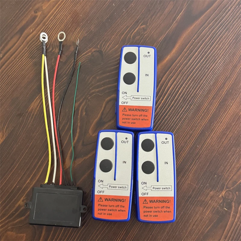 12V/24V Heavy Duty Wireless Winch Remote Control Kit Waterproof Handset for Jeep ATV Off-Road Towing Truck Boat Trailer Recovery