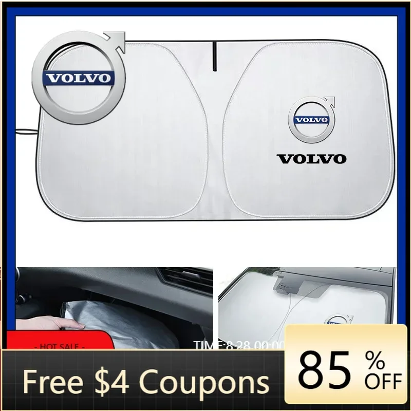 

Складной солнцезащитный козырек-накидка на лобовое стекло автомобиля с защитой от УФ-лучей для Volvo EX90 V60 V40 XC90 S60 XC60 V50 V70 S90 XC40