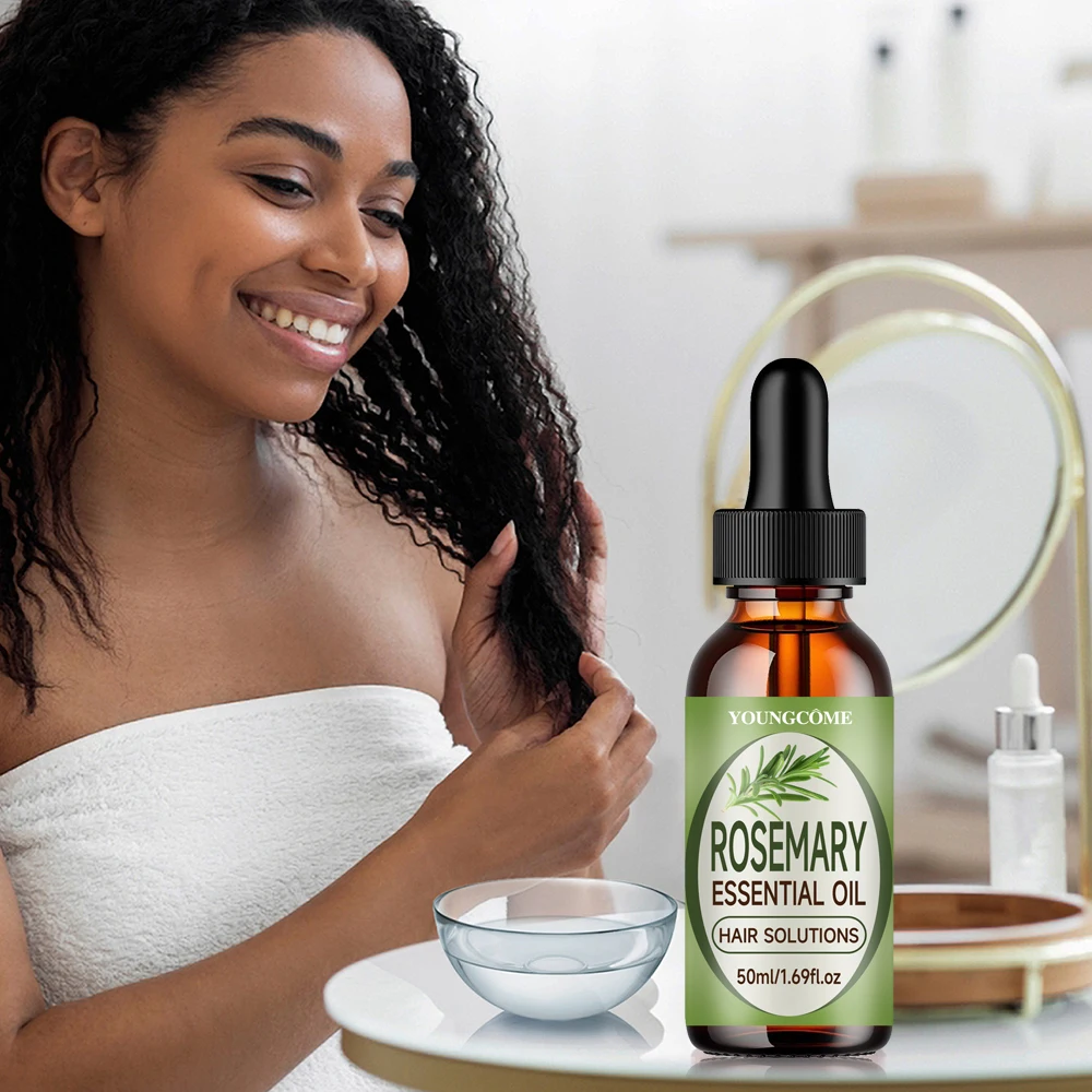 Rosemary Essential Oil Nourishes Promotes Growth Protects from Damage Reduces Hair FallRepairs Improves Frizz Prevents Hair Loss