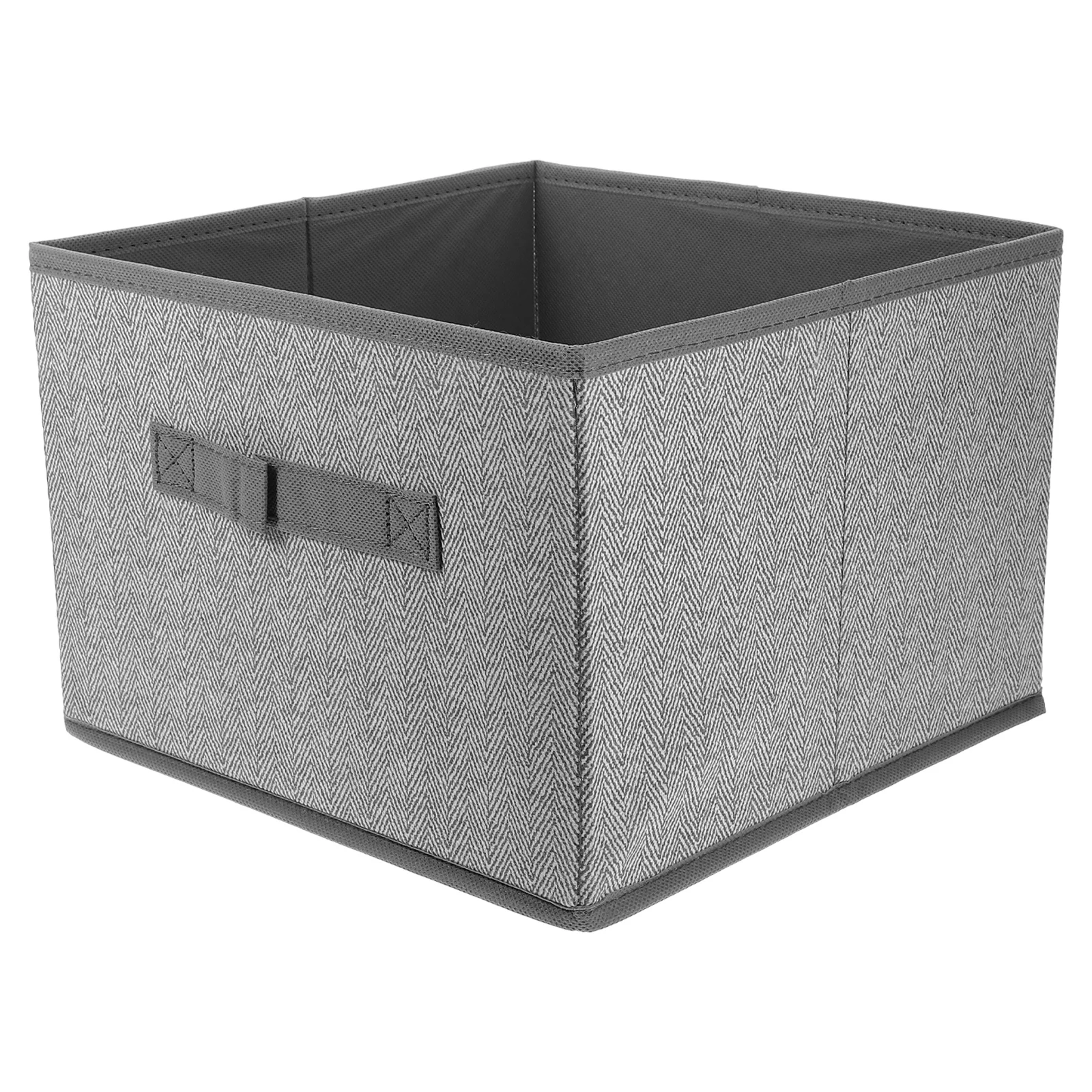 

Gray 16L Fabric Storage Box Foldable Nonwovens Bins Cloth Cube Wardrobe Boxes Household Sundries Case Large Drawer Organiser