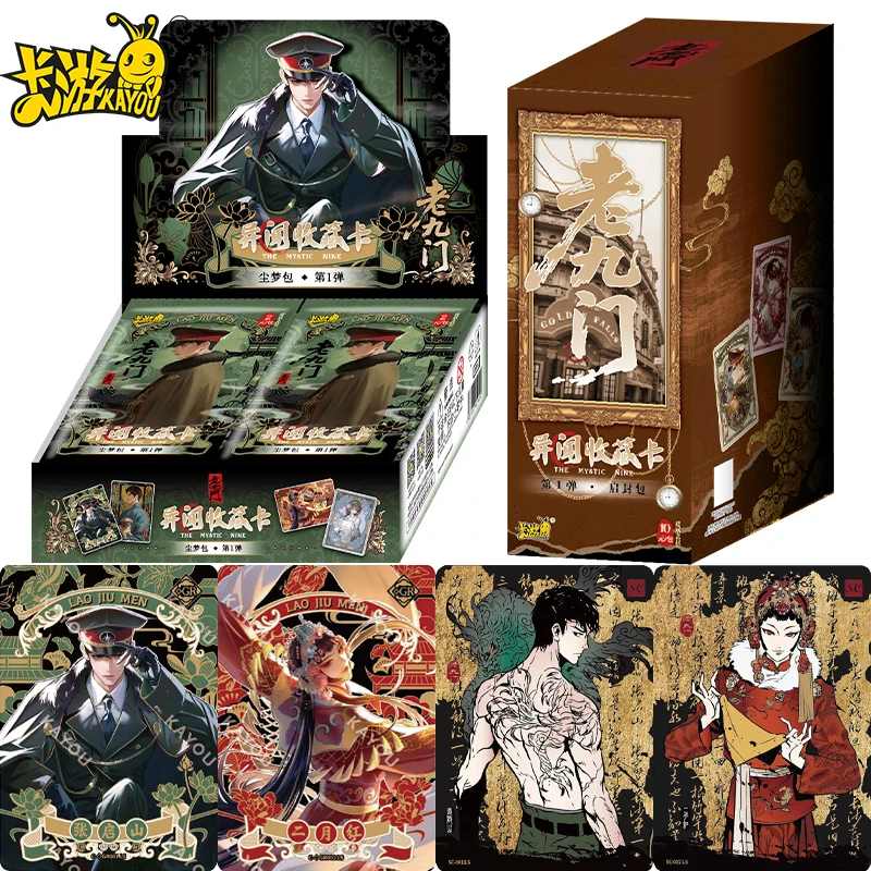 KAYOU Genuine The Mystic Nine Card Strange Tales Dust Dream Pack Zhang Qishan CR Parallel Chapter Collection Cards Toys Gifts